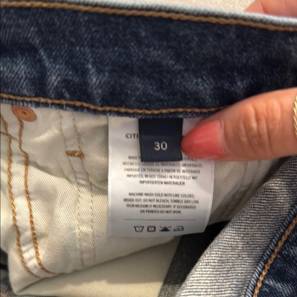 Citizens Of Humanity Beatnik Blue Denim Mini Skirt size 30 - Picture 9 of 9